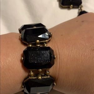 Set of earrings, necklace and bracelet